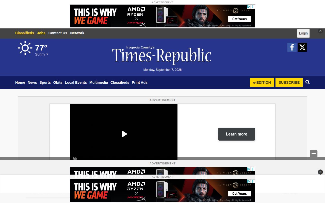 Times-Republic Newsbug Iroquois County local news section